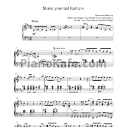 Ноты Ray Charles - Shake your tail feathers - предпросмотр