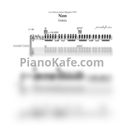 Ноты Dalida - Non - предпросмотр