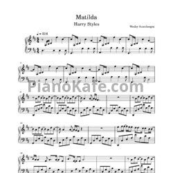 Ноты Harry Styles - Matilda - предпросмотр