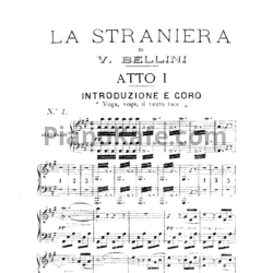 Ноты Винченцо Беллини - опера "Чужестранка" / "La straniera" (переложение) - предпросмотр