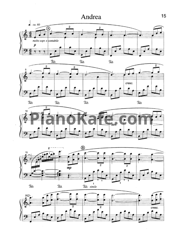 Ноты Манфред Шмитц - Andrea - PianoKafe.com