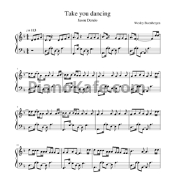 Ноты Jason Derulo - Take you dancing - предпросмотр