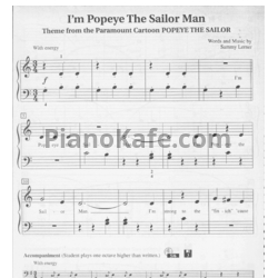 Ноты Sammy Lerner - I'm popeye the sailor man