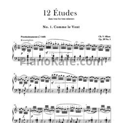 Ноты Шарль Алькан - Двенадцать этюдов во всех минорных тональностях (Op. 39)