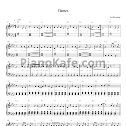 Ноты MOD SUN feat. Avril Lavigne - Flames - предпросмотр