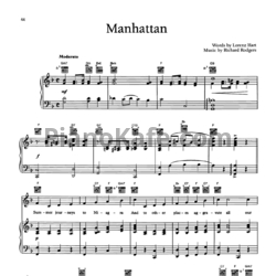 Ноты Ella Fitzgerald - Manhattan - предпросмотр