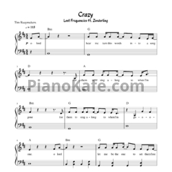 Ноты Lost Frequencies & Zonderling - Crazy - предпросмотр