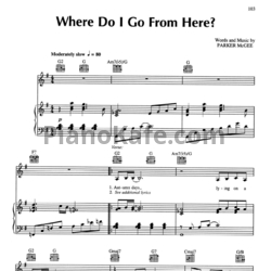 Ноты The Carpenters - Where do I go from here? - предпросмотр