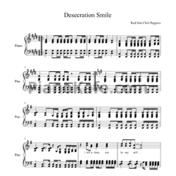 Ноты Red Hot Chili Peppers - Desecration smile - предпросмотр