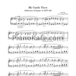 Ноты Toby Fox - My castle town - предпросмотр