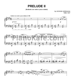 Ноты George Gershwin - Prelude 2 (Andabte con moto e poco rubato) - предпросмотр