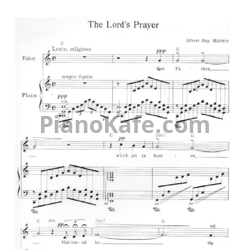 Ноты Albert Hay Malotte - The lord’s prayer - предпросмотр