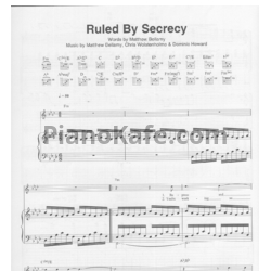 Ноты Muse - Ruled by secrecy - предпросмотр