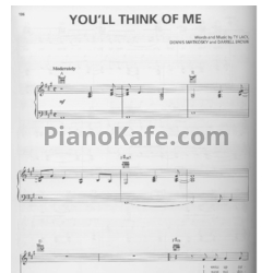 Ноты Keith Urban - You'll think of me