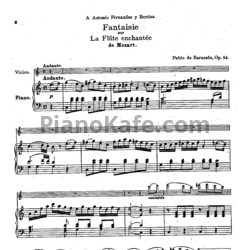 Ноты Пабло де Сарасате - Фантазия на темы оперы В. А. Моцарта "Волшебная флейта" (Соч. 54) - предпросмотр
