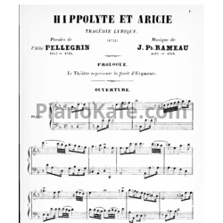 Ноты Жан-Филипп Рамо - Hippolyte et aricie - предпросмотр