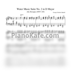 Ноты Георг Гендель - Alla Hornpipe (Water Music) - предпросмотр