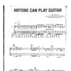 Ноты Radiohead - Anyone can play guitar