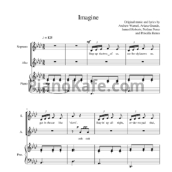 Ноты Ariana Grande - Imagine - предпросмотр