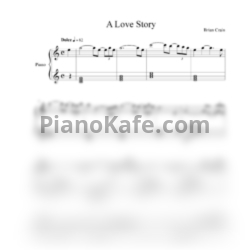 Ноты Brian Crain - A love story - предпросмотр