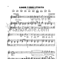 Ноты The Beach Boys - Good vibrations - предпросмотр