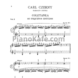 Ноты Карл Черни - 160 курзе Юбунген, Op. 821 - предпросмотр