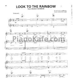 Ноты Burton Lane - Look to the rainbow - предпросмотр
