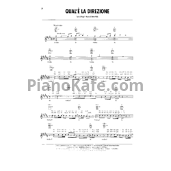 Ноты Adriano Celentano - Qual'è la direzione - предпросмотр