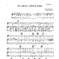 Ноты Carole King - Go away little girl - предпросмотр