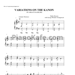 Ноты George Winston - Variations on the Canon In D - предпросмотр