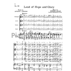 Ноты Эдуард Элгар - Land of hope and glory (Партитура) - предпросмотр