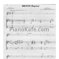 Ноты Pink Floyd - Breathe (Reprise) (Guitar tabs) - предпросмотр