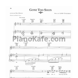 Ноты Michael Jackson - Gone too soon - предпросмотр