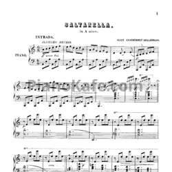 Ноты Алис Эллен Шарбоне-Келлерман - Сальтарелло - предпросмотр