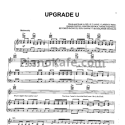 Ноты Beyonce feat. Jay - Z - Upgrade U