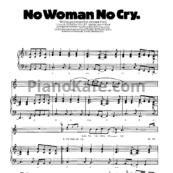 Ноты Bob Marley - No woman, no cry - предпросмотр
