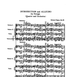 Ноты Эдуард Элгар - Интродукция и аллегро для струнных (Op. 47) - предпросмотр