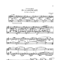 Ноты John Cage - In a landscape - предпросмотр