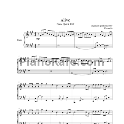 Ноты Krewella - Alive - предпросмотр