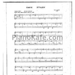 Ноты Павел Шиманский - Два этюда