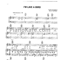 Ноты Nelly Furtado - I'm like a bird - предпросмотр