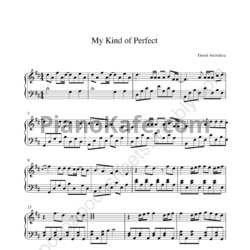Ноты David Archuleta - My kind of perfect