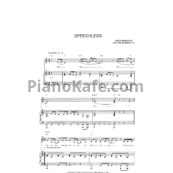 Ноты Lady Gaga - Speechless (Версия 2) - предпросмотр