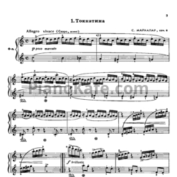 Ноты Самуил Майкапар - Маленькие новеллетты для фортепиано (Соч. 8) - предпросмотр