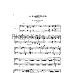 Ноты Луи Моро Готшалк - Le mancenillier (Op. 11) - предпросмотр