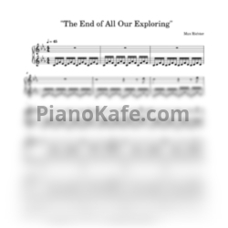 Ноты Max Richter - The end of all our exploring - предпросмотр