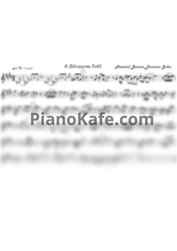 Ноты Nat King Cole - A blossom fell - PianoKafe.com