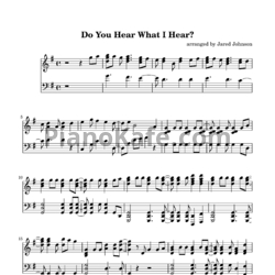 Ноты Jared Johnson - Do you hear what I hear? - предпросмотр