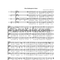 Ноты Ф. Сориано - Мотет "Alma Redemptoris" - предпросмотр