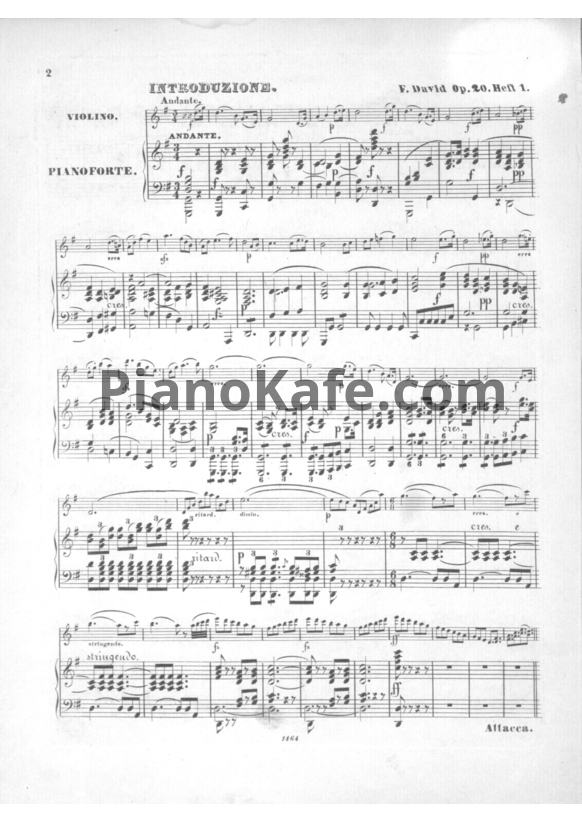 Ноты Ф. Давид - 6 капризов (Op. 20) - PianoKafe.com